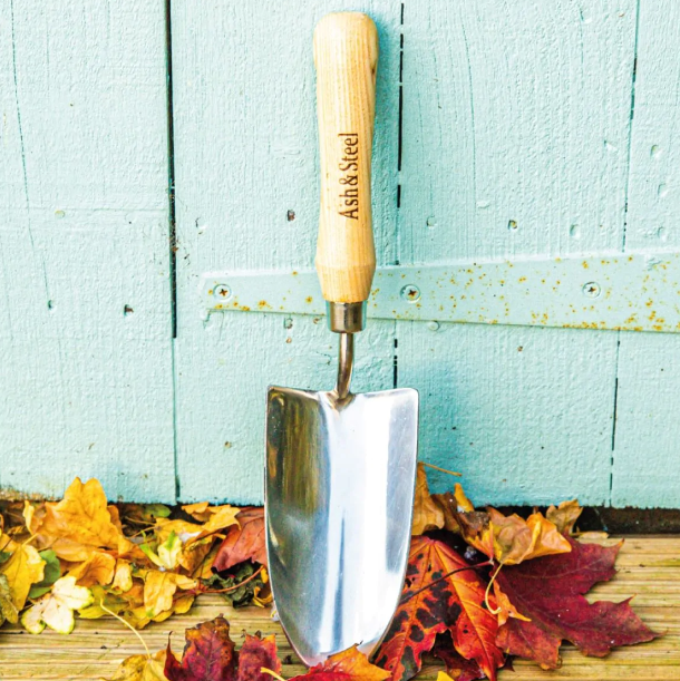 Ash & Steel: Heavy Duty Stainless Steel Garden Hand Trowel with Ash Handle